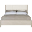 Axiom Upholstered Panel Bed 64-inch Height | Linear Gray Finish | Bernhardt