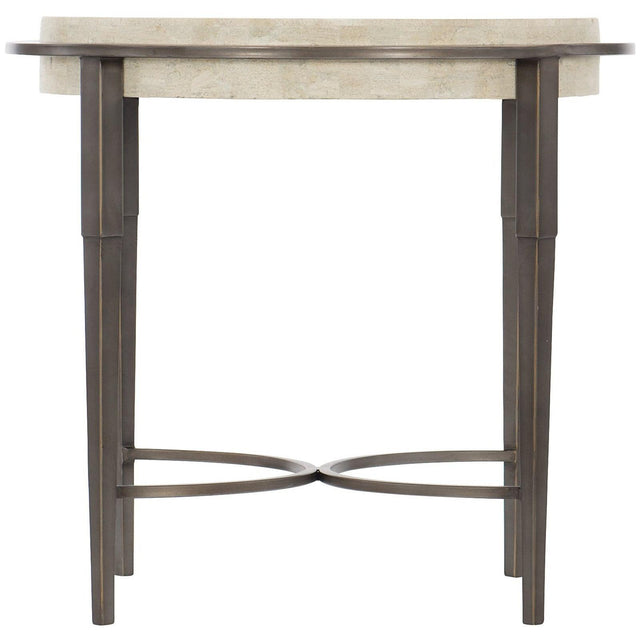 Bernhardt Barclay Metal Round Chairside Table - Home Elegance USA