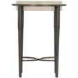 Barclay Compact Accent Table with White Travertine Top | Bernhardt