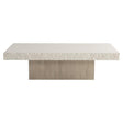 Beauclair 60-Inch Cocktail Table Flaxen Oak & Vintage Cream Concrete – Bernhardt