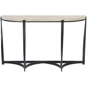 Berkshire Console Table Laminated Stone & Antique Pewter Steel | Bernhardt