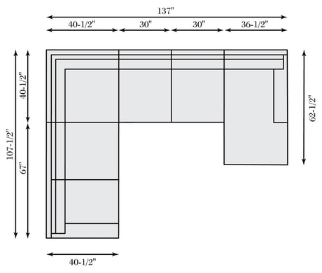 Dawkins Leather Sectional | Bernhardt - 9242LO,9232LO,9230LO[2],9237LO - Home Elegance USA - 4