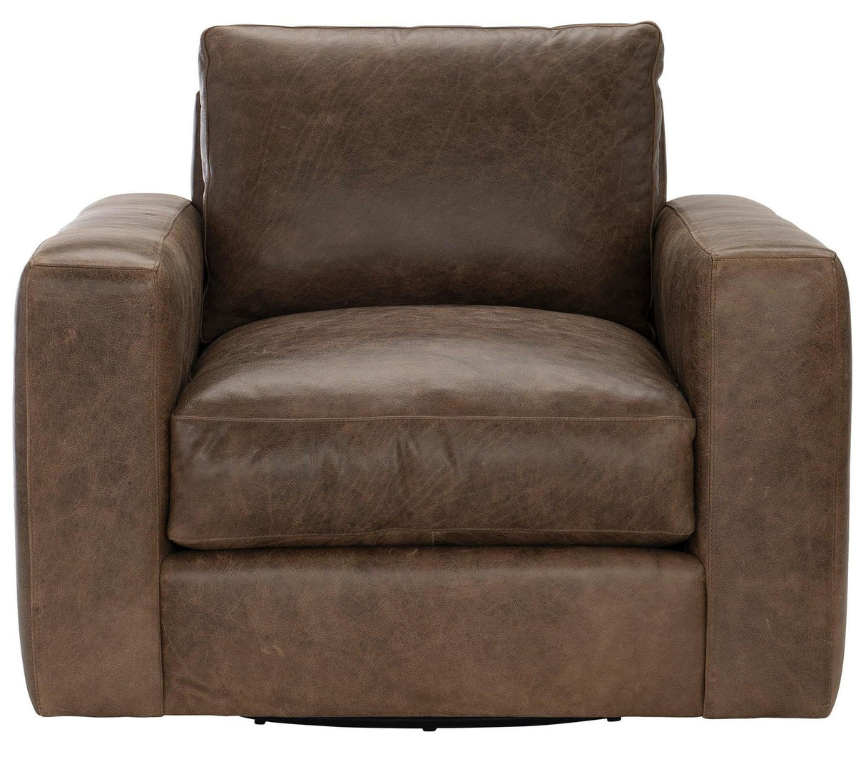 Bernhardt Dawkins Leather Swivel Chair - Home Elegance USA