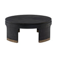 Dubois Cocktail Table Woven Raffia Black Finish – Bernhardt - sold by Home Elegance USA