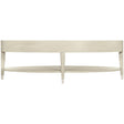 East Hampton Cocktail Table – Oval Cerused Ash with Silver Ferrules | Bernhardt