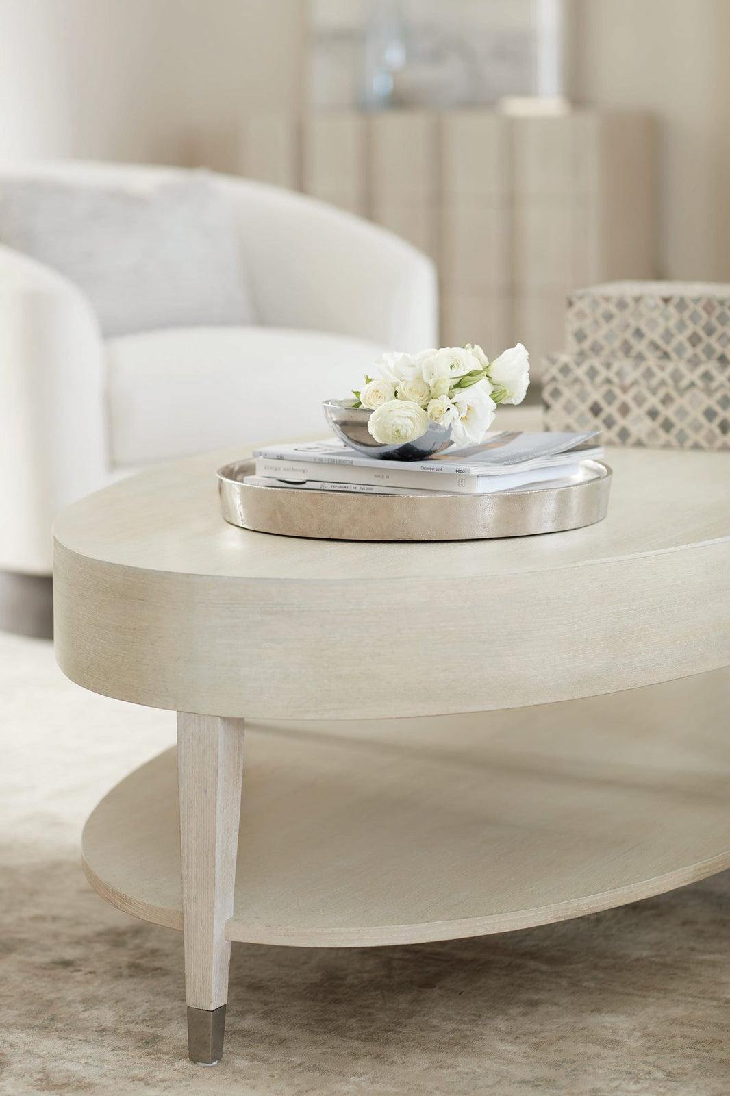 Bernhardt East Hampton Oval Cocktail Table - Home Elegance USA