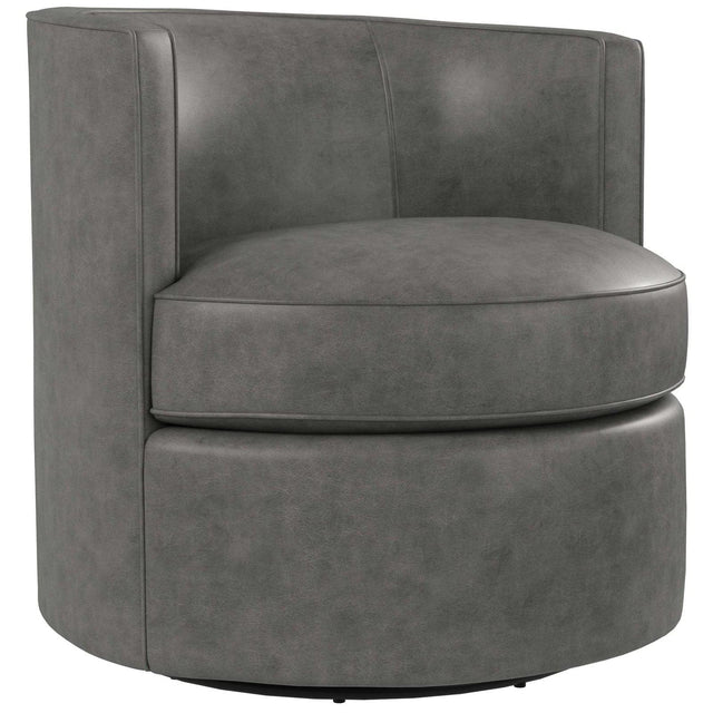 Bernhardt Fleur Leather Swivel Chair - Home Elegance USA