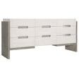 Foundations Dresser Weathered Acacia 9-Drawer Modern Rustic Storage | Bernhardt