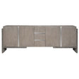Foundations Entertainment Credenza Light & Dark Shale Media Cabinet | Bernhardt
