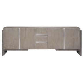 Foundations Entertainment Credenza Light & Dark Shale Media Cabinet | Bernhardt