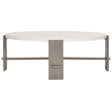 Foundations Round Cocktail Table Light Shale & Linen Acacia – Bernhardt