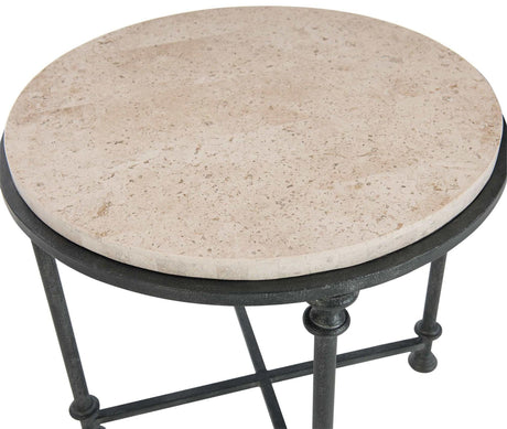 Bernhardt Galesbury Round Metal End Table - Home Elegance USA