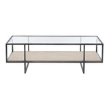 Bernhardt Harlow Metal Rectangular Cocktail Table - Home Elegance USA