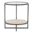 Harlow Metal Round Chairside Table | Bernhardt