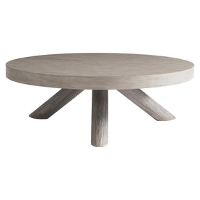 Harmon 48-Inch Round Cocktail Table in Gris Pine – Bernhardt