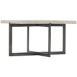 Hathaway Cocktail Table White Travertine Stone Top | Bernhardt