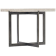 Hathaway Cocktail Table White Travertine & Bronze Steel – Bernhardt