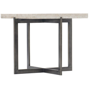 Hathaway Cocktail Table White Travertine & Bronze Steel – Bernhardt