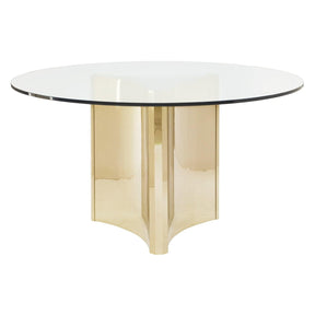 Interiors Abbott Round Metal Dining Table | Bernhardt