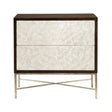 Adagio Nightstand Espresso with Capiz Shell Sunburst Drawers | Bernhardt - sold by Home Elegance USA