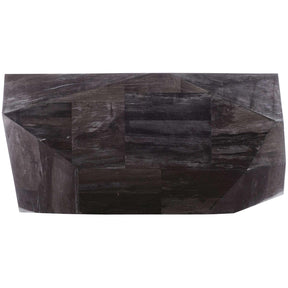 Adrian Console Table Black Petrified Wood | Bernhardt