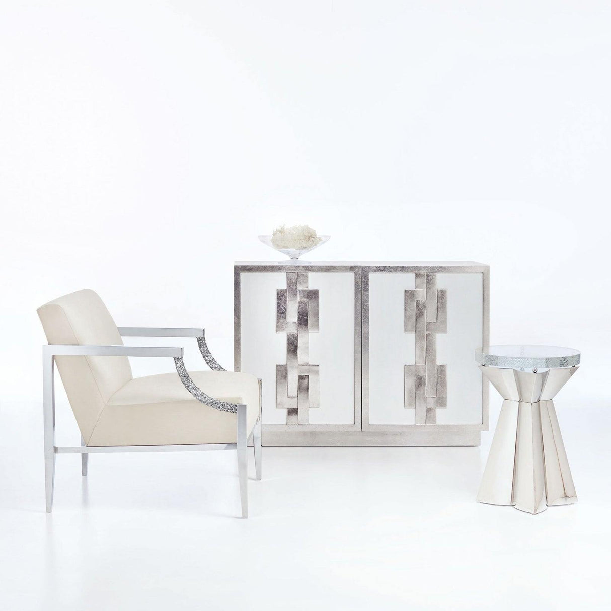 Bernhardt Interiors Anika Round Chairside Table - Home Elegance USA