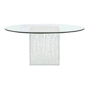 Arctic Round Dining Table with Acrylic Pedestal | Bernhardt