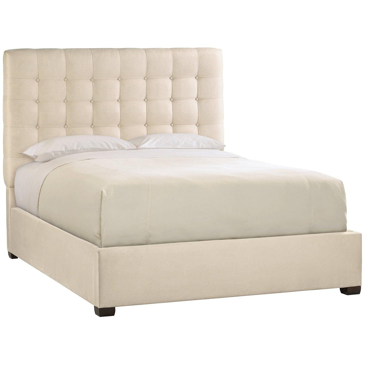 Bernhardt Interiors Avery Fabric Button-Tufted Bed 66" - Home Elegance USA