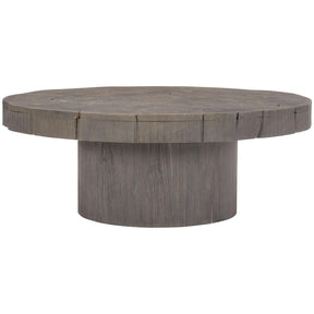 Calavaras Cocktail Table in Round Teak Wood – Bernhardt