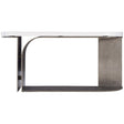 Catalina Console Table White Plaster & Graphite Aluminum | Bernhardt
