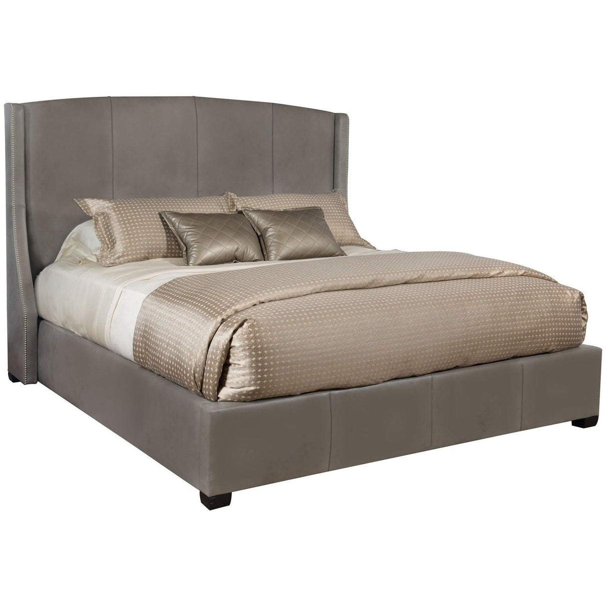 Bernhardt Interiors Cooper Leather Bed 54" - Home Elegance USA