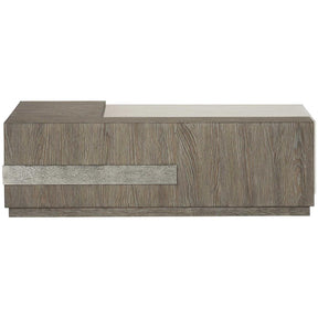 Ellis 57-Inch Cocktail Table Tamarind Oak & Nickel Band – Bernhardt