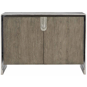 Ellis Door Chest in Tamarind Oak & Shiny Nickel – Bernhardt