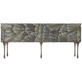 Flora 72-Inch Entertainment Credenza in Antique German Silver – Bernhardt