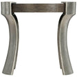 Gainsford Rustic‑Modern Round Side Table with Sandblasted Oak & Graphite Metal | Bernhardt