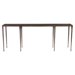 Halden Console Table Hammered Cast Iron Blackened Finish | Bernhardt - sold by Home Elegance USA