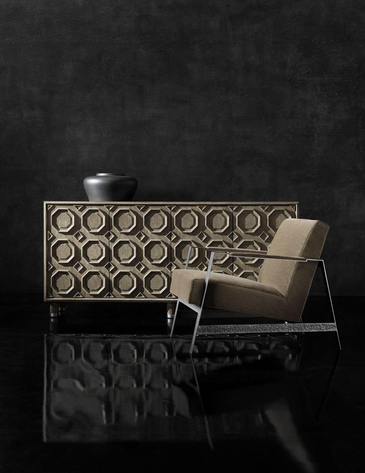 Bernhardt Interiors Jaxson Leather Chair - Home Elegance USA