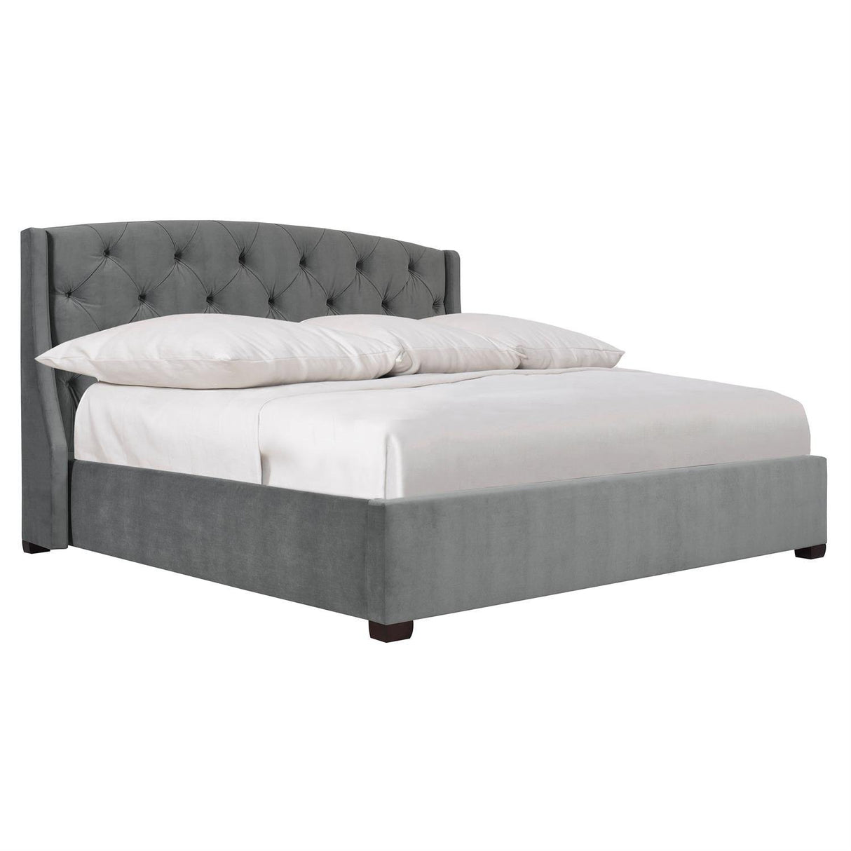 Bernhardt Interiors Jordan Button-Tufted Wing Bed 54" - Home Elegance USA