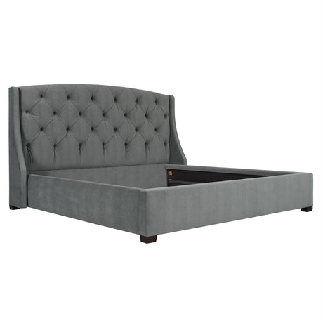 Bernhardt Interiors Jordan Button-Tufted Wing Bed 54" - Home Elegance USA