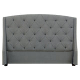 Bernhardt Interiors Jordan Button-Tufted Wing Headboard Only - Home Elegance USA