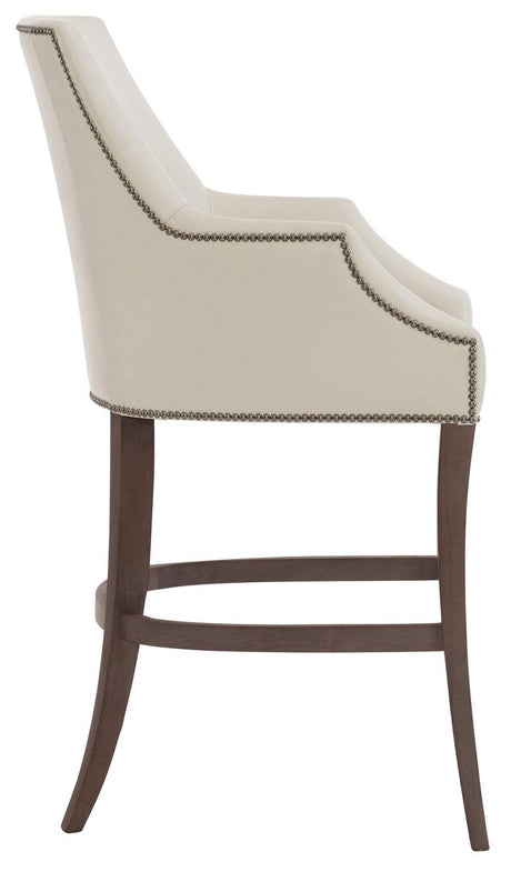 Bernhardt Interiors Keeley Leather Bar Stool - Home Elegance USA