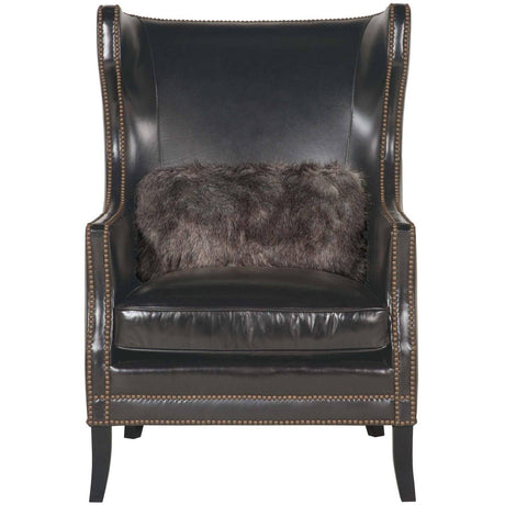 Bernhardt Interiors Kingston Wing Leather Chair - Home Elegance USA