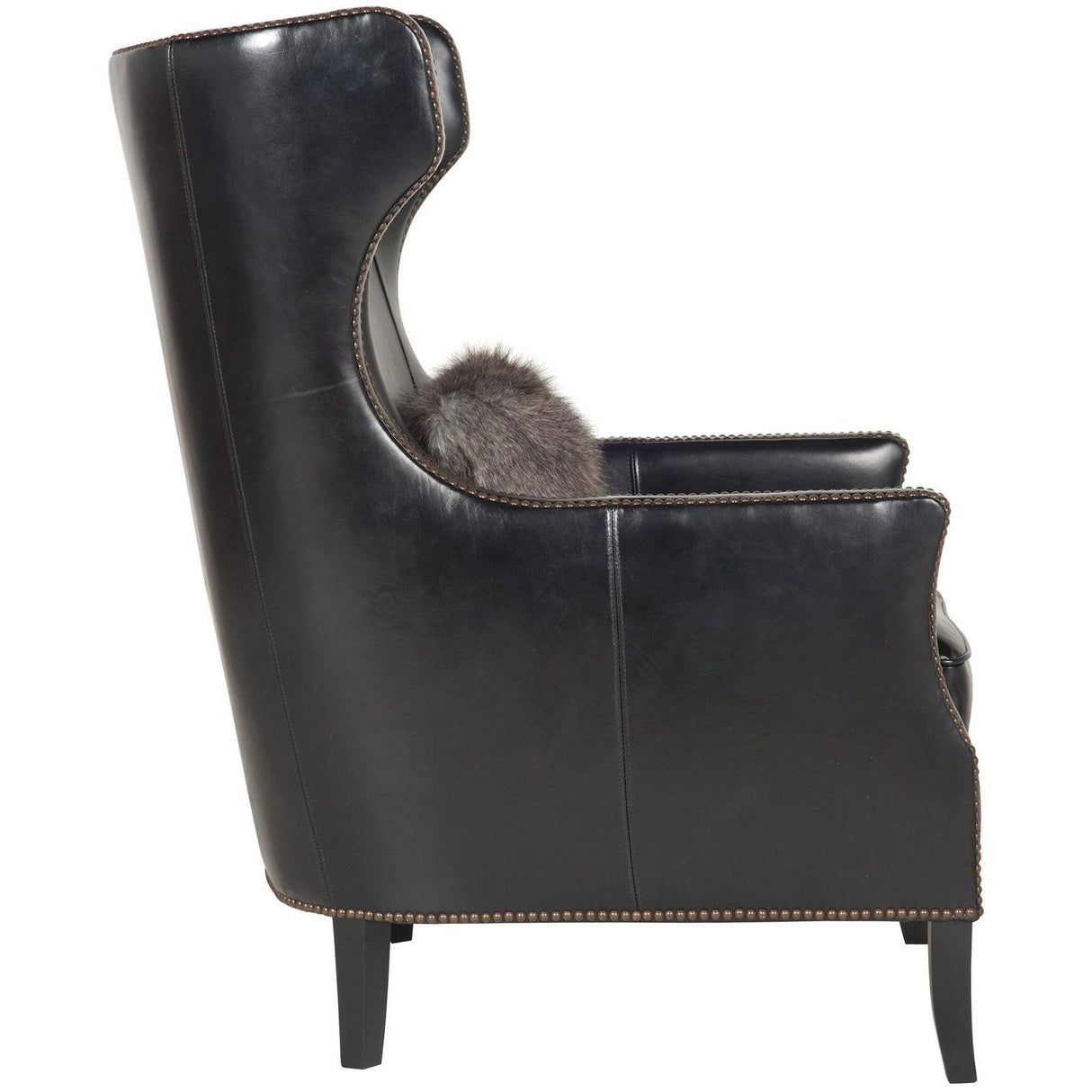 Bernhardt Interiors Kingston Wing Leather Chair - Home Elegance USA