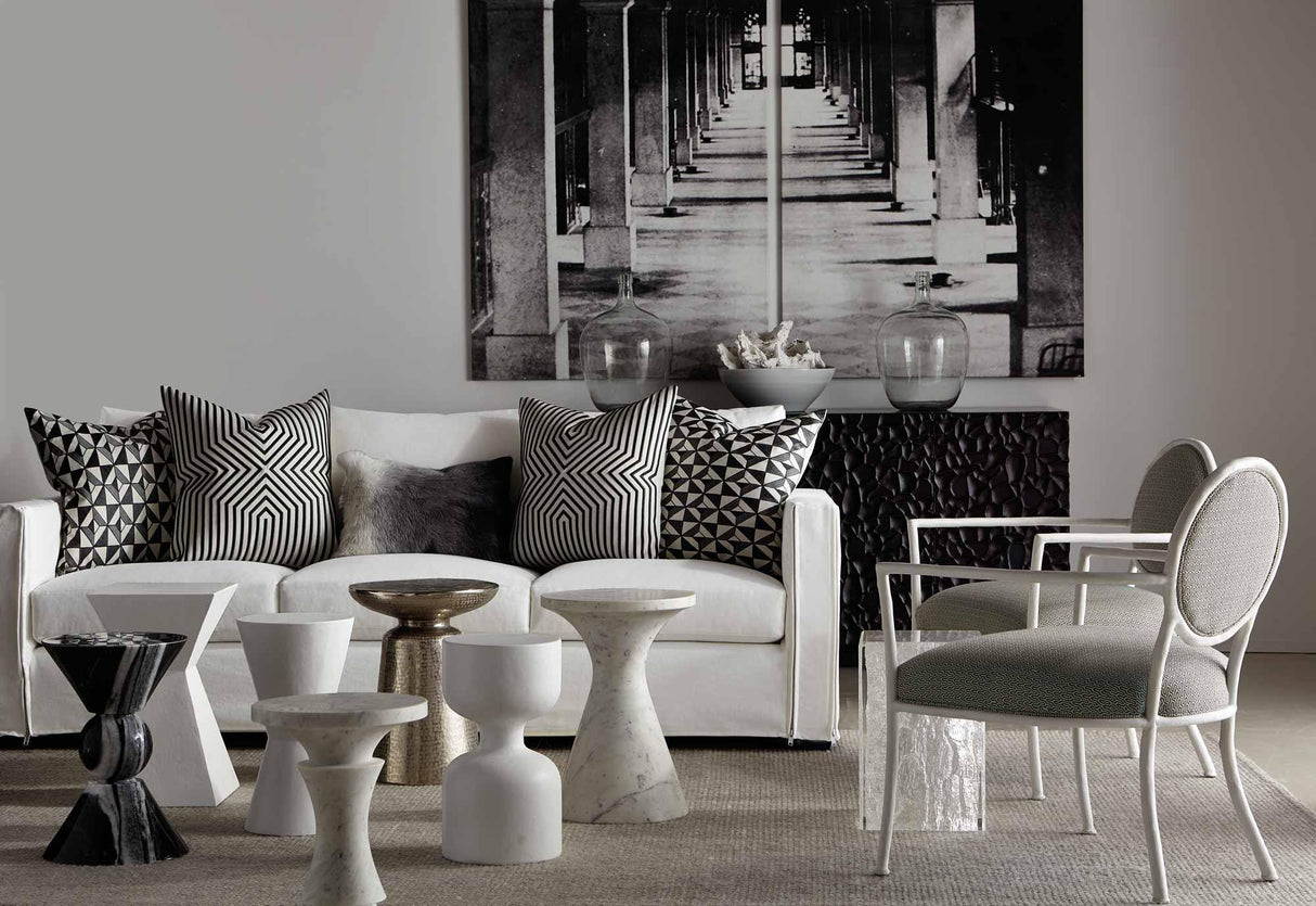 Bernhardt Interiors Lorraine Round Chairside Table - Home Elegance USA