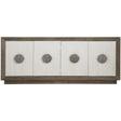Luca Entertainment Credenza Bone & Clove Art Deco Media Cabinet | Bernhardt
