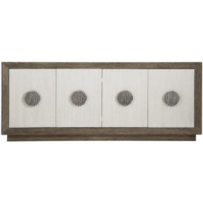 Luca Entertainment Credenza Bone & Clove Art Deco Media Cabinet | Bernhardt