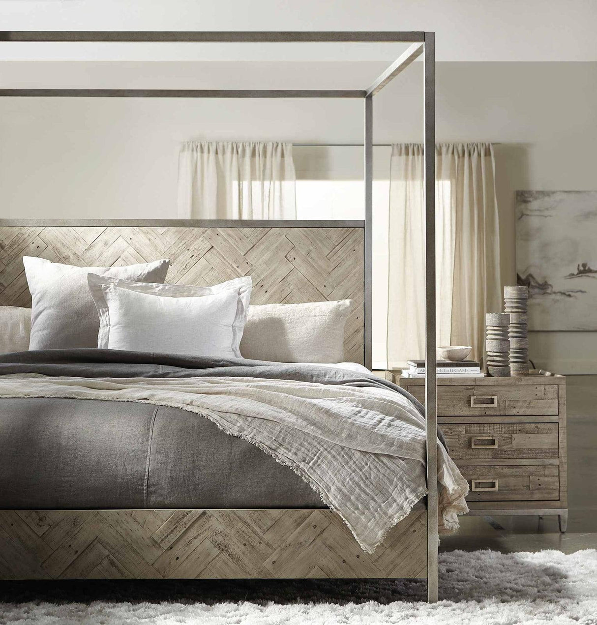 Bernhardt Interiors Milo Canopy Bed - King - Home Elegance USA