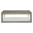 Oldham 54-Inch Cocktail Table Rustic Gray & White Plaster – Bernhardt