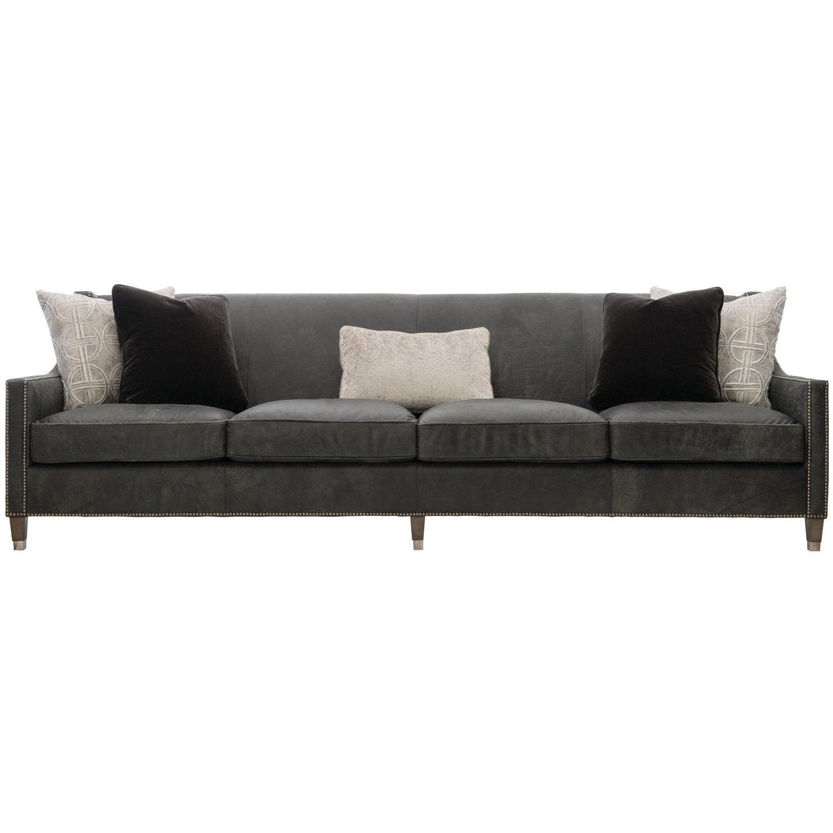 Bernhardt Interiors Palisades Leather Sofa 82.5" - Home Elegance USA