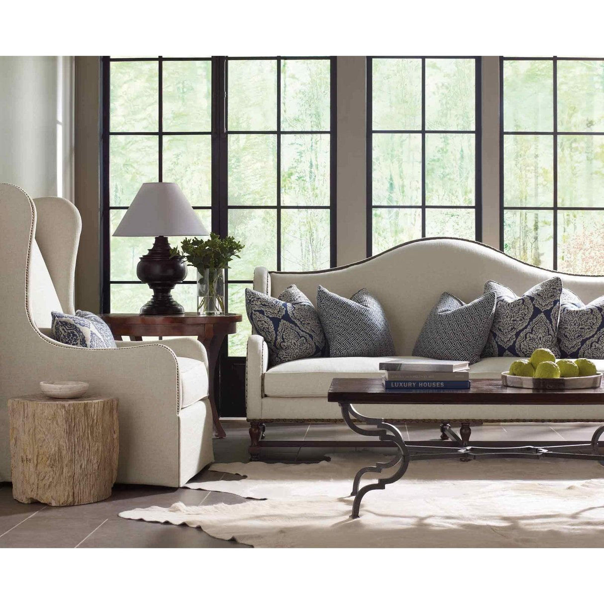 Bernhardt Interiors Petrified Wood Side Table - Home Elegance USA